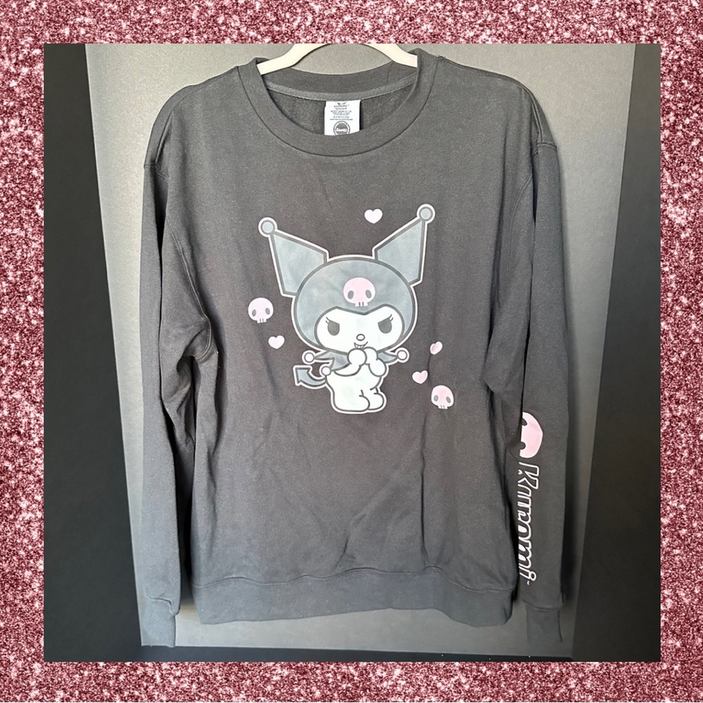 Kuromi black long sleeve sweatshirt size large 🩷